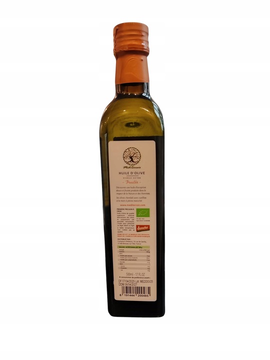 Oliwa z oliwek Demeter extra virgin Z Tunezji Méditerroir 500 ml