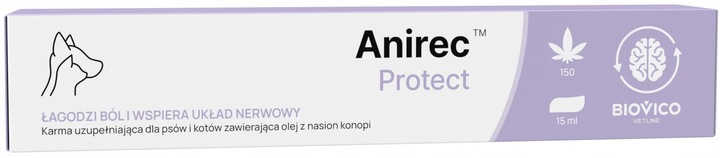 Biovico Anirec Protect 15ml Pasta CBD Olej Konopny dla Psa i Kota