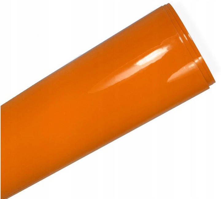 FOLIA SAMOPRZYLEPNA AUTO POMARAŃCZ POŁYSK 100 cm