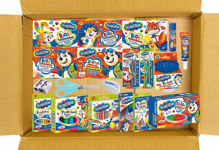 MEGA WYPRAWKA SZKOLNA pakiet Bambino (19 elementów) | Duży zestaw do szkoły