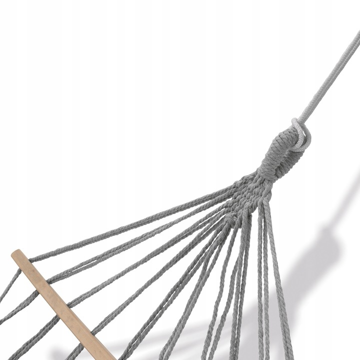 HAMAK OGRODOWY z DRĄŻKIEM fędzle BOHO huśtawka 120kg +TORBA LINY GRATIS