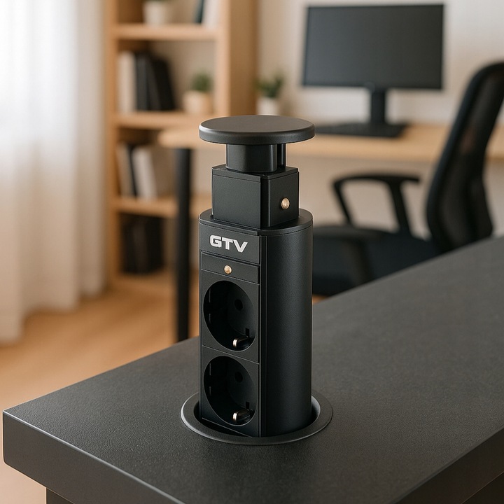 GNIAZDO POTRÓJNE CHOWANE W BLAT NABLATOWE GNIAZDKO