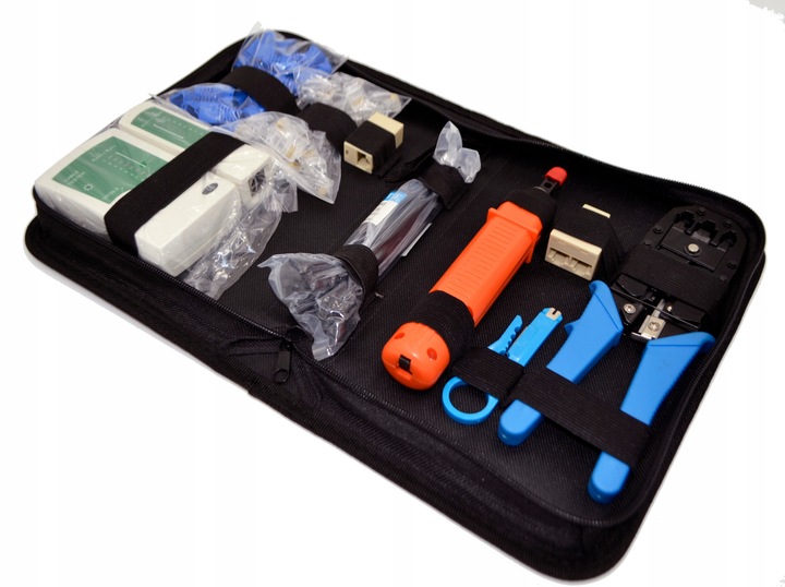 TESTER KABLI RJ45 ŚCIĄGACZ ZACISKARKA NARZĘDZ LAN3