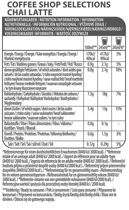 NEW Kapsułki TASSIMO CHAI LATTE 8 Sweet&Spicy