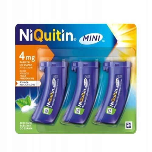 NiQuitin Mini 4 mg, 60 tabletek do ssania