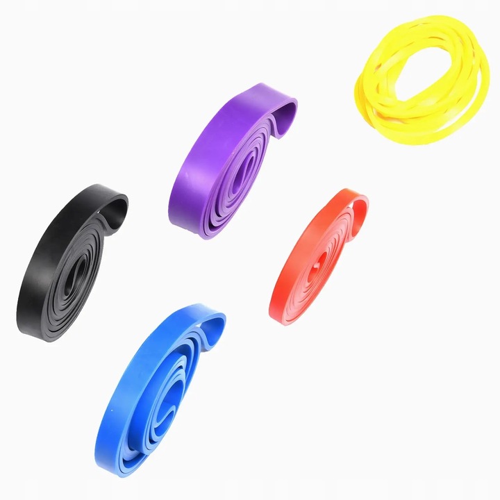 Zestaw 5 Gum Do Ćwiczeń Fitness Gumy Oporowe Wytrzymałe Sport