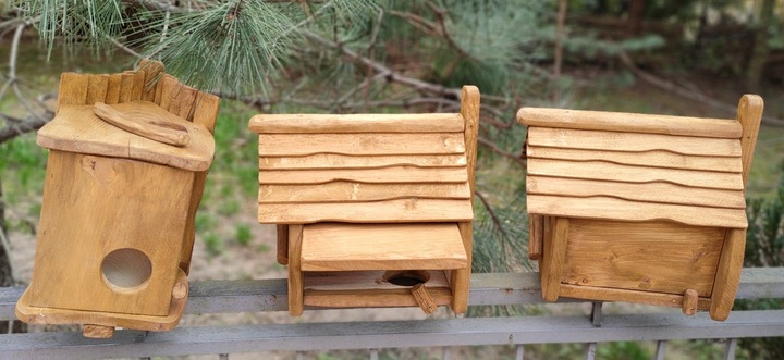 Domek dla WIEWIÓREK - brązowy rustkalny rzemieślniczy, doskonały na prezent