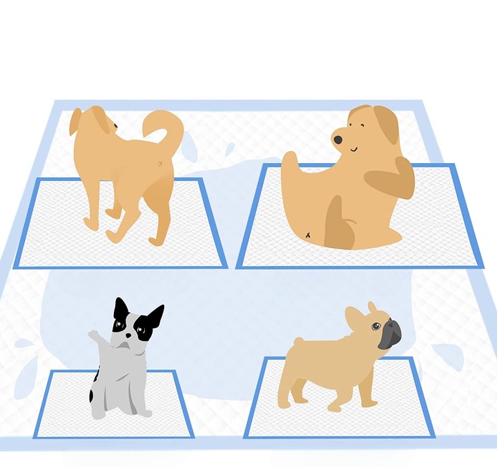 PODKŁADY HIGIENICZNE MATY DLA PSA NAUKA SIKANIA 60x60 100szt 600ml 8gr SAP