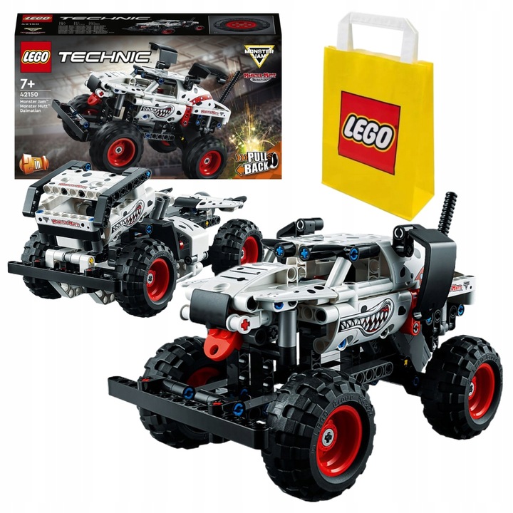 LEGO Technic Monster Dalmatian Silnik PullBack 2w1 42150