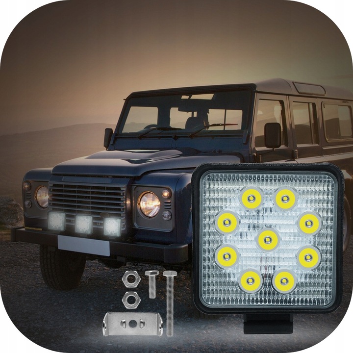 LAMPA LEDOWA ROBOCZA IP 65 SZPERACZ LED 12V LAMPY HALOGENY SAMOCHODOWE