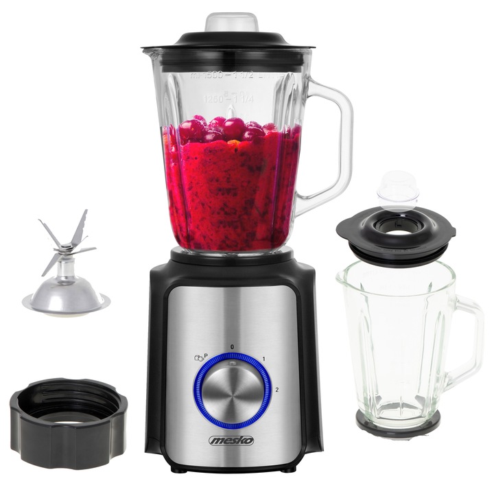 BLENDER KIELICHOWY MESKO MIKSER 1,5L MOCNY 1200W MIKSUJE KRUSZY LÓD bez BPA