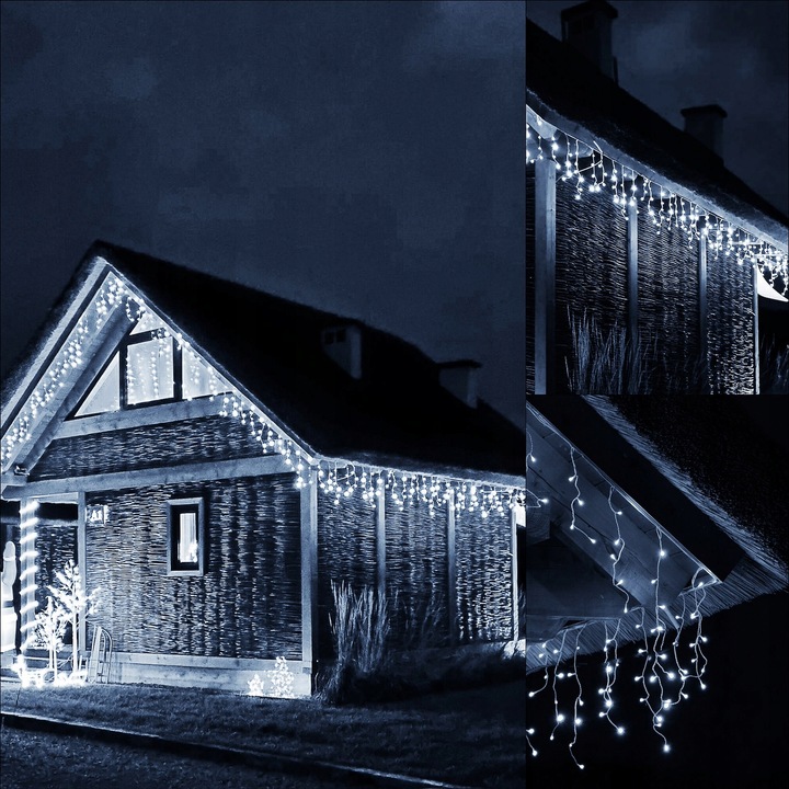 SOPLE 1500 LED LAMPKI ZEWNĘTRZNE 67m PILOT FLASH GIRLANDA ŚWIETLNA KURTYNA