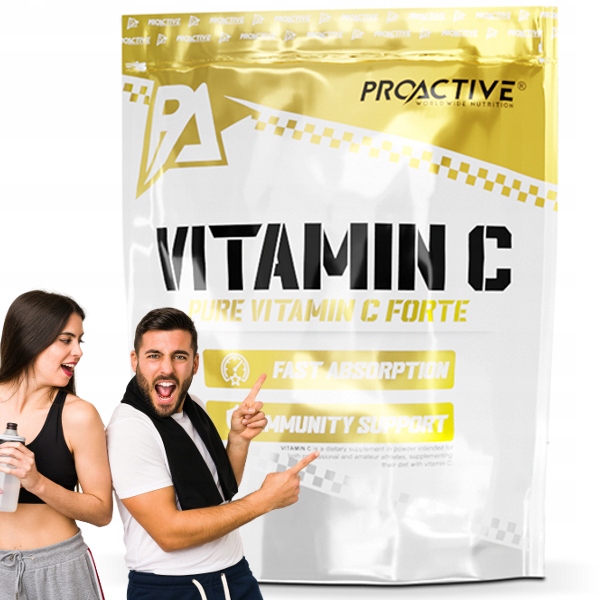 WITAMINA C w proszku kwas L-askorbinowy ODPORNOŚĆ Proactive Vitamin C 1000g