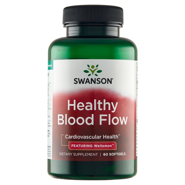 SWANSON Healthy Blood Flow 60 kapsułek Głóg koenzym Q10 KRĄŻENIE SERCE