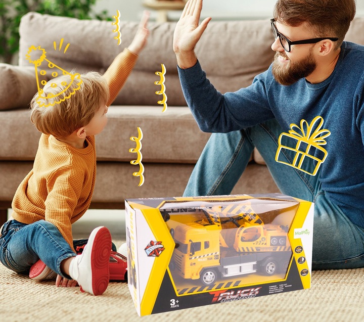 CIĘŻARÓWKA SAMOCHÓD KOPARKA RC ZDALNIE STEROWANY AUTO NA PILOTA DLA DZIECI