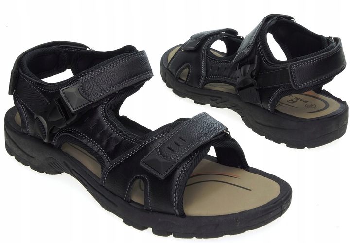 Solidne regulowane sandały klapki