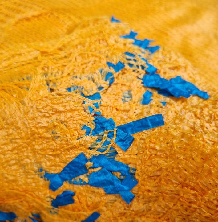 WORKI RASZLOWE NA ZIEMNIAKI 25kg 30kg 50x80 kolor ORANGE ZŁOTY - MOCNE x100