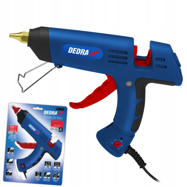 PISTOLET DO KLEJU NA GORĄCO 150W REGULACJA DED7557