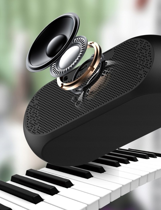 GŁOŚNIK BEZPRZEWODOWY BLUETOOTH BUDZIK ZEGAR LED RADIO FM MP3 OŚWIETLENIE