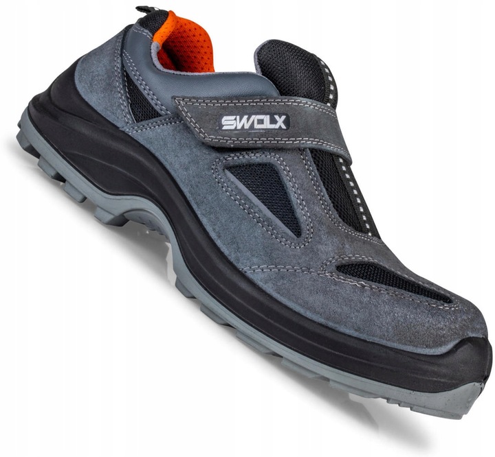 BUTY ROBOCZE PÓŁBUTY LEKKIE PODNOSKIEM BLACHĄ BHP Swolx X12 R. 43+ WKŁADKA