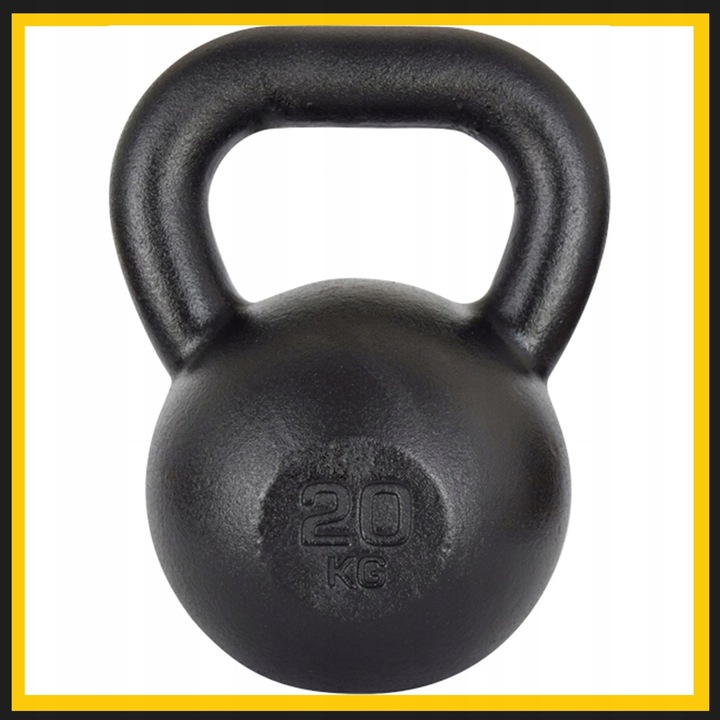 Kettlebell żeliwny odważnik kula kettle 20kg