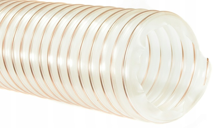 Wąż antystatyczny PUR SPIRO 120 mm poliuretan odciągowy lekki spiralny CNC