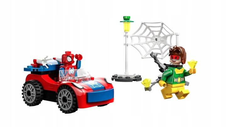 KLOCKI LEGO SUPER HEROES SAMOCHÓD SPIDERMANA DOCOCK PREZENT DLA 4,5,6 LATKA
