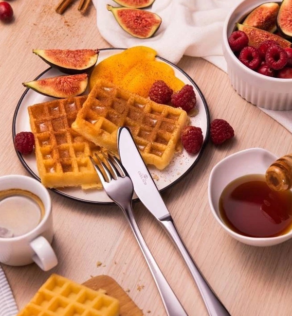 GERLACH FLOW SZTUĆCE 60EL POŁYSK PUDEŁKO 12 OS STAL NIERDZEWNA ZMYWARKA