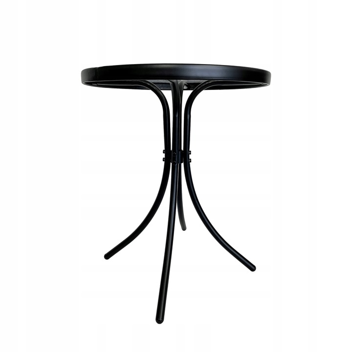 KOMPLET MEBLI BALKON OGRÓD TARAS STÓŁ + 2x KRZESŁA TERNI 60 MI CZARNY