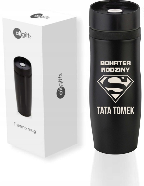 KUBEK TERMICZNY Z GRAWEREM Grawer PREZENT