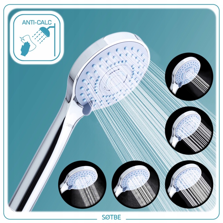 Słuchawka pod prysznic wielofunkcyjna - 60% wody SOTBE BLA LARK-SOHE-6