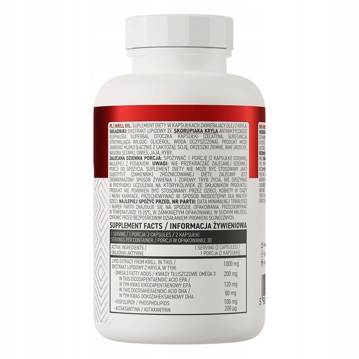 OLEJ Z KRYLA ANTARKTYCZNEGO 60 kaps. ASTAKSANTYNA