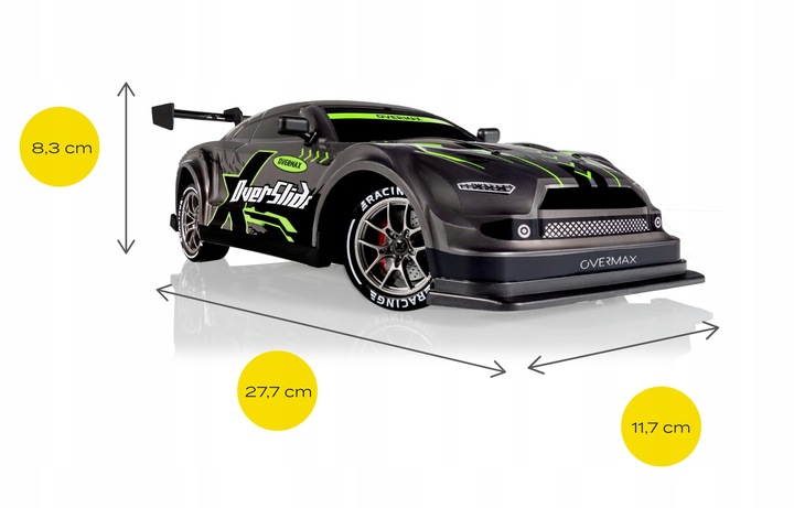 Samochód Auto RC DRIFT DRIFTING do DRIFTU ZDALNIE STEROWANY 1:16 20km/h LED