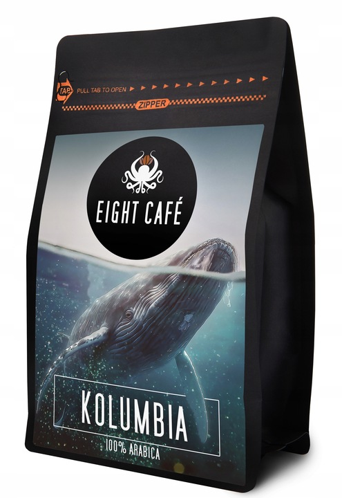 Kawa Ziarnista Świeżo Palona 100% Arabica Kolumbia 1KG Do Ekspresu