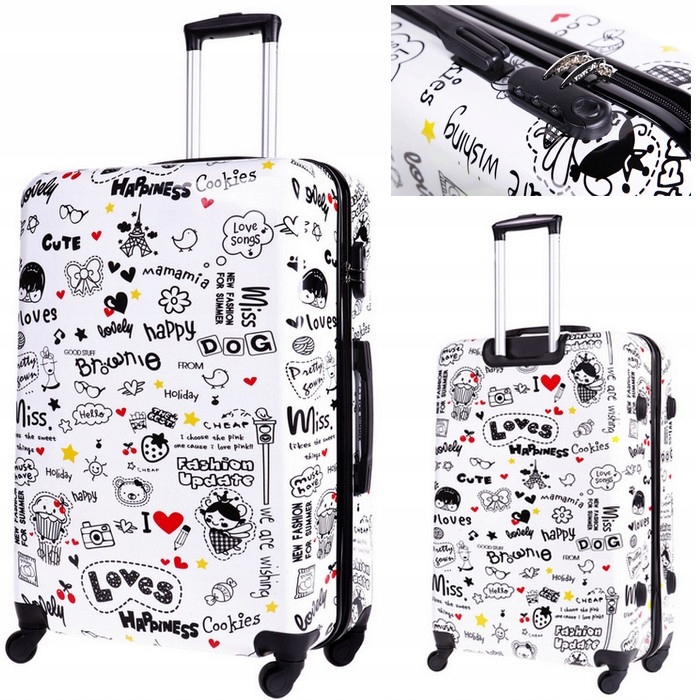 WALIZKA ŚREDNIA PODRÓŻNA KÓŁKA BAGIA 20 X WZÓR XL