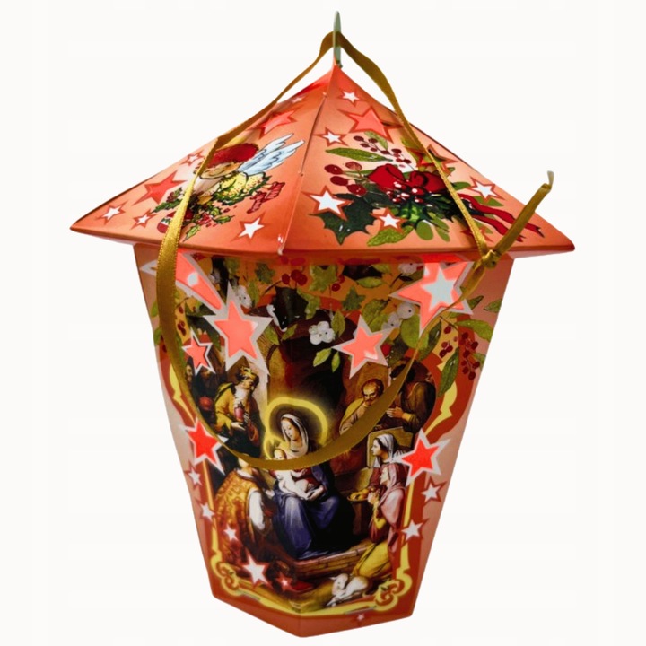 Lampion na Roraty LED 16x23cm Mix Kolorów + 6 Trybów Baterie GRATIS