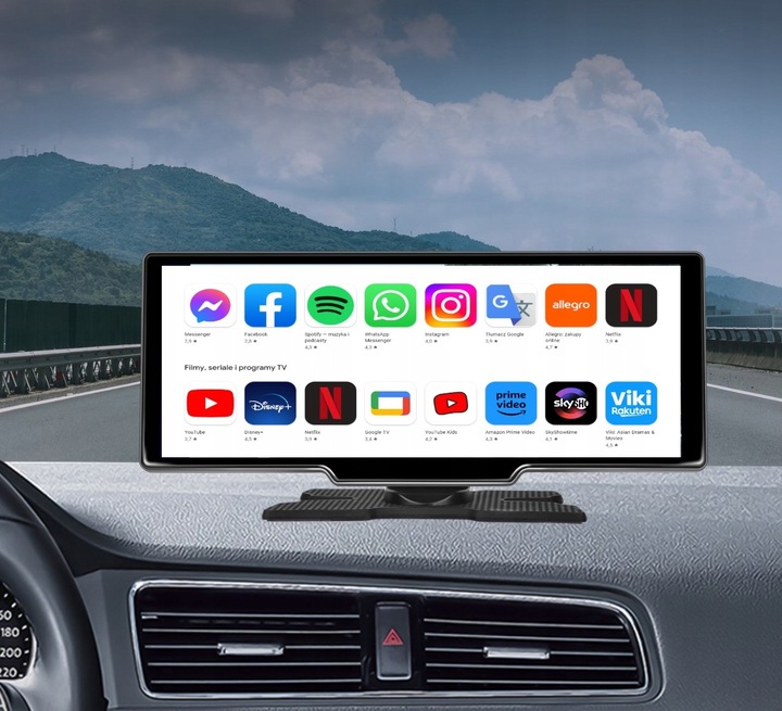 RADIO STACJA MULTIMEDIALNA MONITOR ANDROID AUTO APPLE CARPLAY ANDROID 13