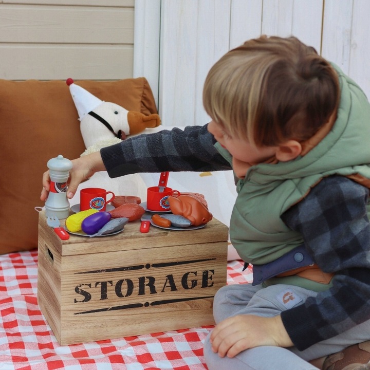 DUŻY INTERAKTYWNY GRILL DLA DZIECI ŚWIATŁO DŹWIĘK AKC OGRODOWY GOTOWANIE