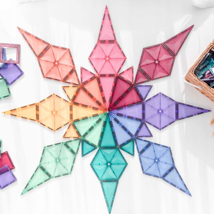 Klocki magnetyczne Connetix Pastel Geometry Pack 40 elementów