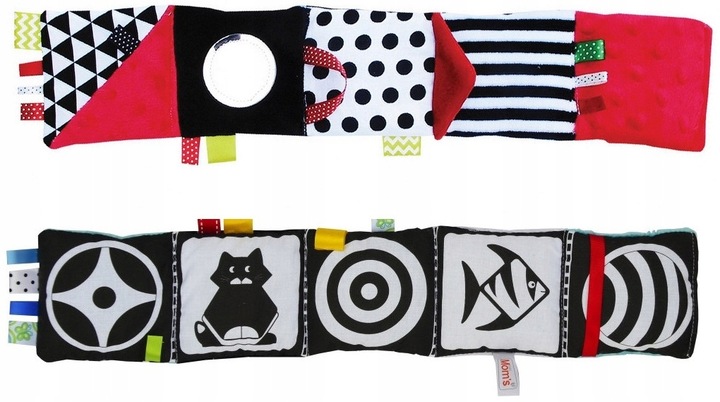 Kontrastowa Książeczka mała czerwona Hencz Toys