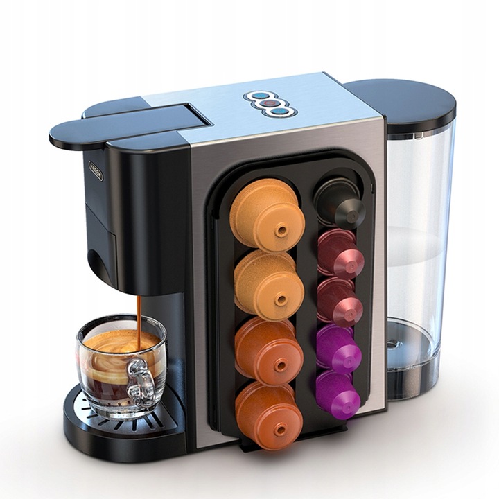 Ekspres Kapsułkowy do Kawy Ciśnienie 19 bar Moc 1450 W 5w1