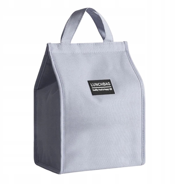 TORBA TERMICZNA Z UCHWYTEM IZOLACYJNA WODOODPORNA LUNCH BOX SZARA 10 L
