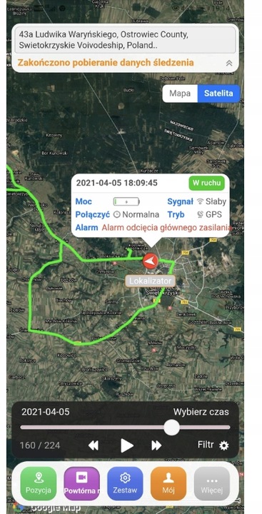 Lokalizator GPS odcięcie paliwa pojazdu przekaźnik