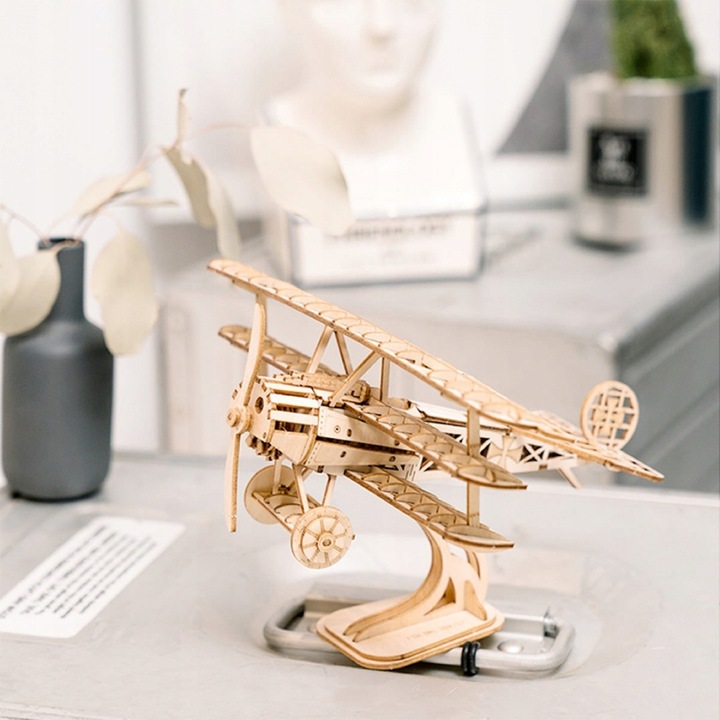 Puzzle 3D Samolot drewniany model do składania