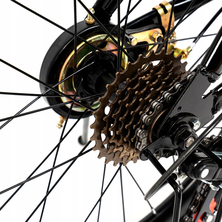 20’ 7-biegowy dziecięcy rower górski-zielony