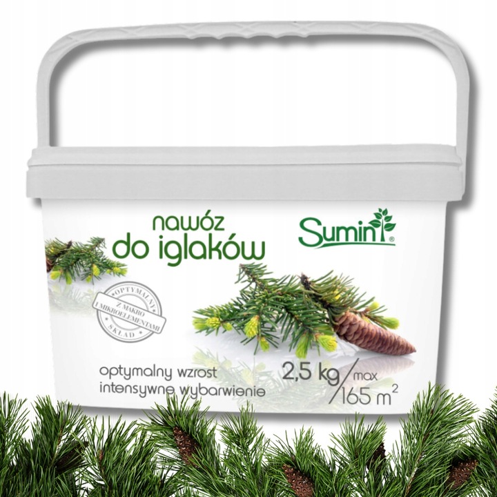 Nawóz Do Iglaków Optymalny Wzrost Intensywne Wybarwienie Sumin 2,5 kg