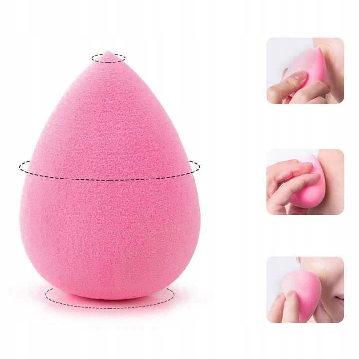 GĄBKA BLENDER DO MAKIJAŻU RÓŻOWA 2SZT MAKE-UP
