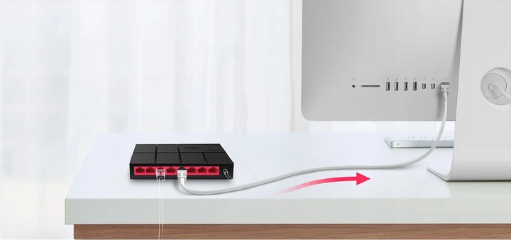 Switch 8 PORT GIGABIT Rozdzielacz Sieci LAN 1gb ENERGOOSZCZĘDNY TP LINK 8x