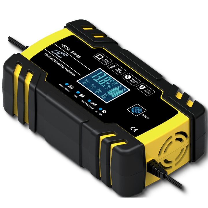 PROSTOWNIK ŁADOWARKA AUTOMATYCZNY INTELIGENTNY LCD 24V 12V 8A