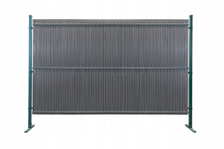 Listwy ogrodzeniowe pionowe wąskie 173x250cm RD03 Szary komplet